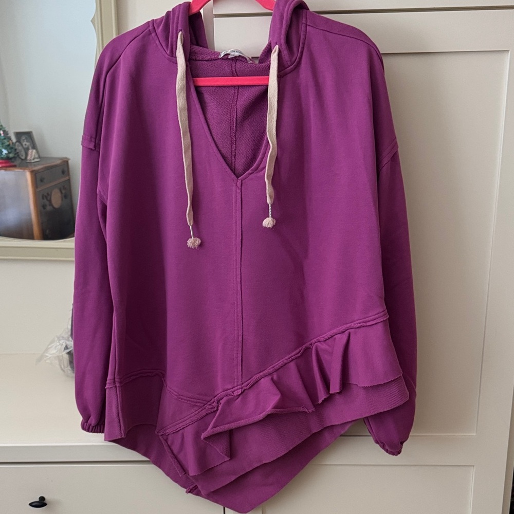 Lisa Robertson Women's Hoodie with Ruffle